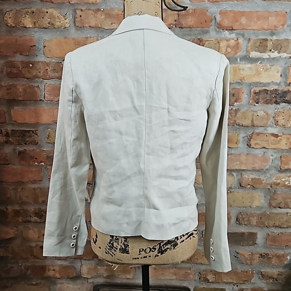 For Cynthia 100% Linen Blazer Fully Lined Classic Small - Picture 6 of 12
